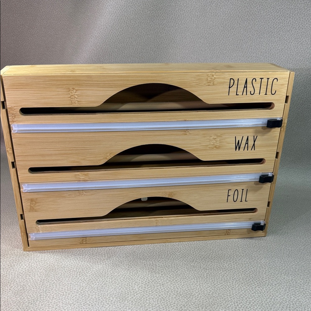 Source Unknown Bamboo Wrap Organizer